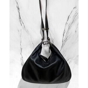 GUCCI 001 – 3341 Leather Attache Hobo Bag
